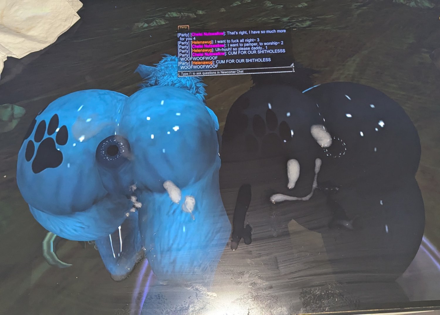 cumtribute for the bitchi fluffy worgen slut chelsi Nutshallow and her sisster ~ #N6bRa3mA