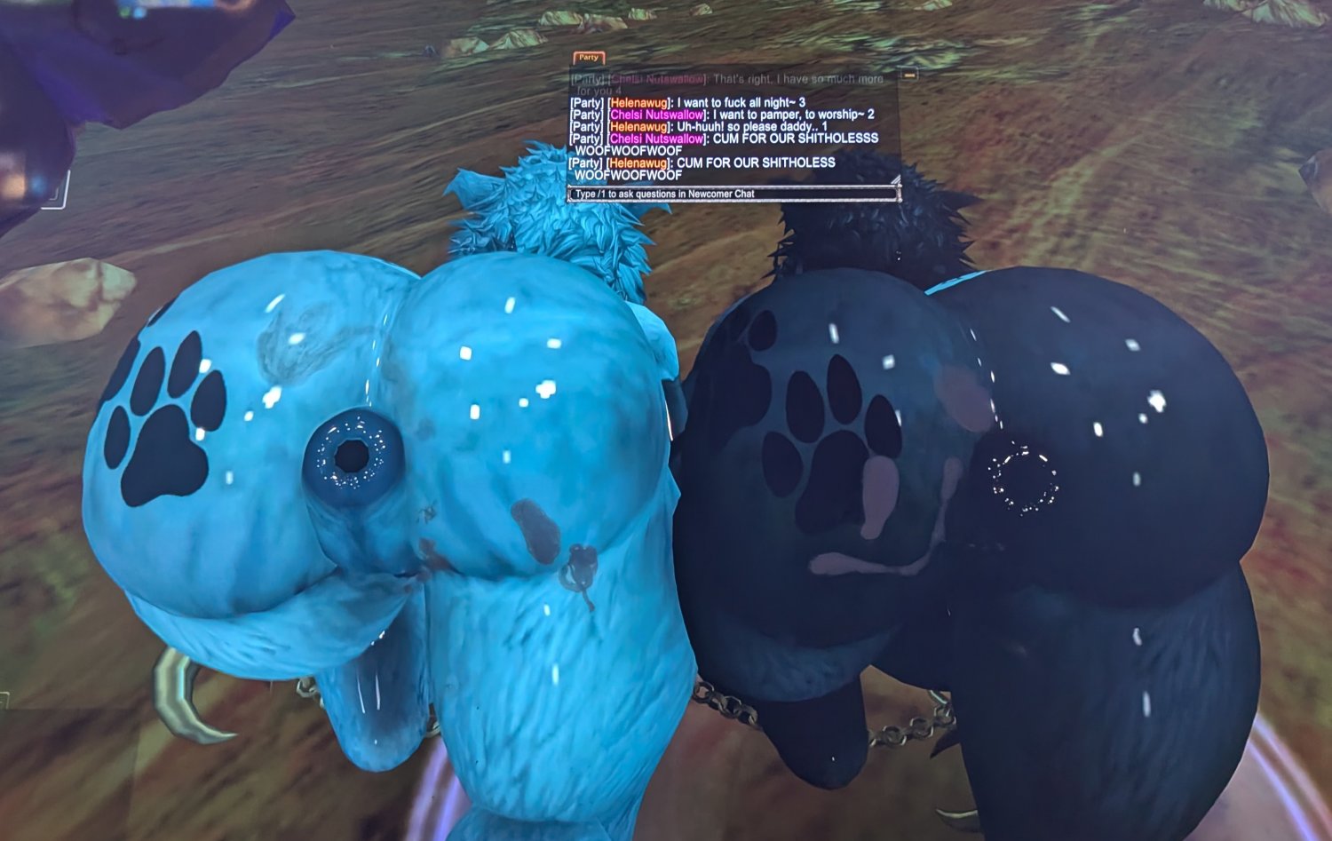 cumtribute for the bitchi fluffy worgen slut chelsi Nutshallow and her sisster ~ #gazjneth